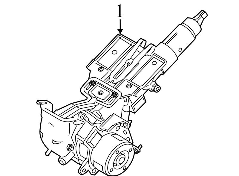 BE8Z3C529P 2014 Ford Fiesta Steering Column w/ Wheel D2BBA27406
