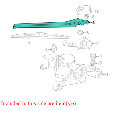 61628220830 2002-2006 BMW 325xi Back Glass Wiper Arm Used OEM 61628220830