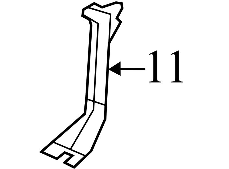 ZR41DK5AE 2011-2016 Chrysler Town &amp; Country FL Kick Panel Trim Used ZR40DK5AE OEM