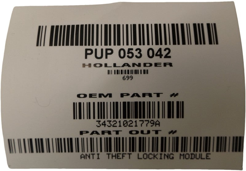 34321021779A 1998-2005 Oldsmobile Silhouette Anti-Theft Control Module Used OEM 34321021779A