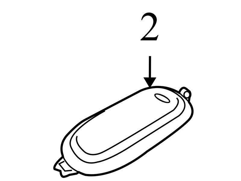 5JG58DW1AD 2009-2010 Dodge Journey Overhead Dome Light Assembly Used OEM 5JG58DW1AD 