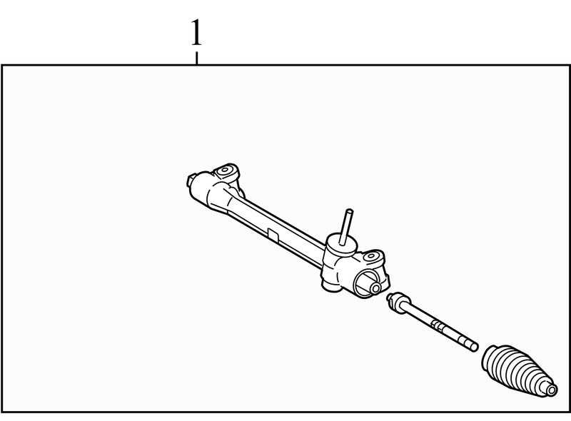 4551052141 2007-2011 Toyota Yaris Rack and Pinion Assembly Used OEM 4551052141