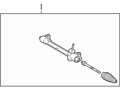 4551052141 2007-2011 Toyota Yaris Rack and Pinion Assembly Used OEM 4551052141