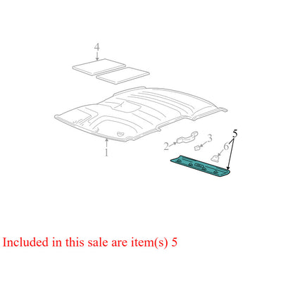 15729287 1998-2005 Chevrolet Blazer Interior Roof Trim W/ Dome Light Used OEM 15729284