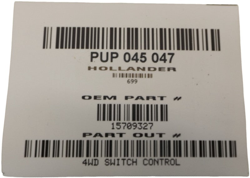 15709327 1999-2006 Chevrolet Silverado 1500 4WD Switch Used OEM 15709327