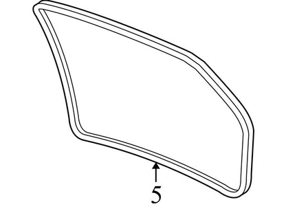 5054703AC 2004-2008 Chrysler Pacifica Rear Trunk Hatch Seal Used OEM 5054703AC