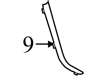 AH6Z58061A17AA 2010-2012 Lincoln MKZ Driver FL Console Trim Panel Used OEM AH6Z58061A17AA