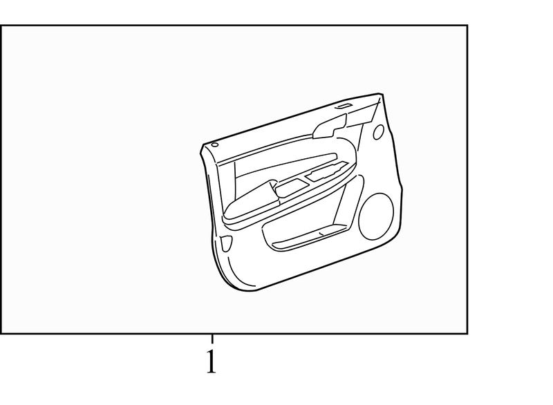 15929427 2006-2011Chevrolet Impala Driver FL Door Interior Trim Panel Used OEM 19121268