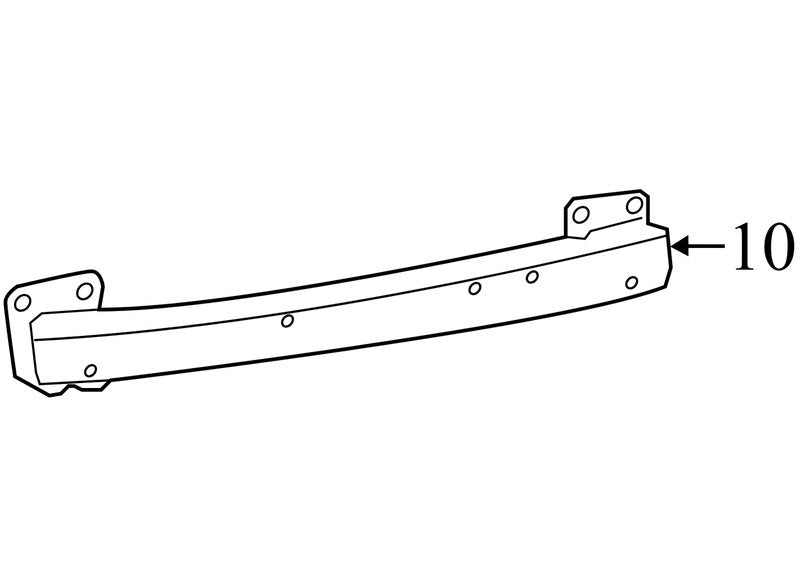 05113162AA 2015-2018 Dodge Grand Caravan Front Bumper Impact Bar Used 05113162AA OEM