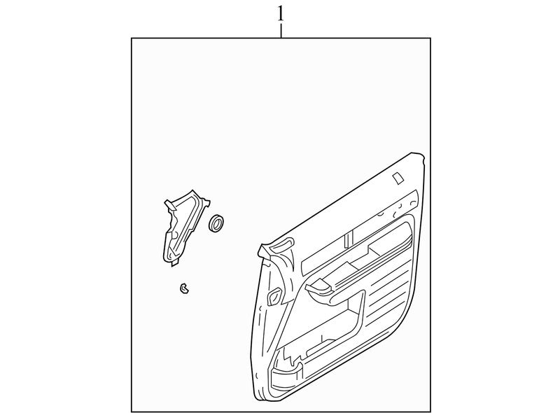 7A137823942 2007-2010 Lincoln MKX Driver FR Door Interior Trim Panel Used 7A137823942 OEM