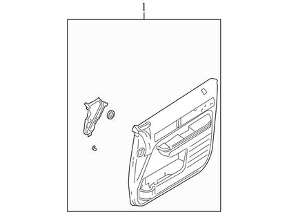 7A137823942 2007-2010 Lincoln MKX Driver FR Door Interior Trim Panel Used 7A137823942 OEM