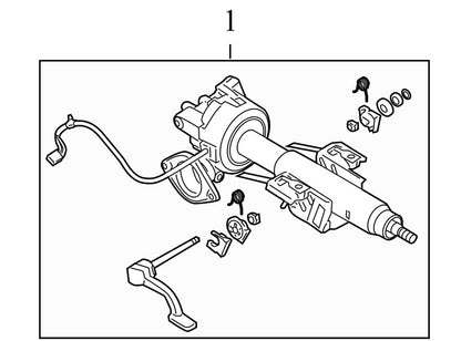 19332845 2005-2010 Pontiac G6 Steering Column Assembly Used OEM 25805895