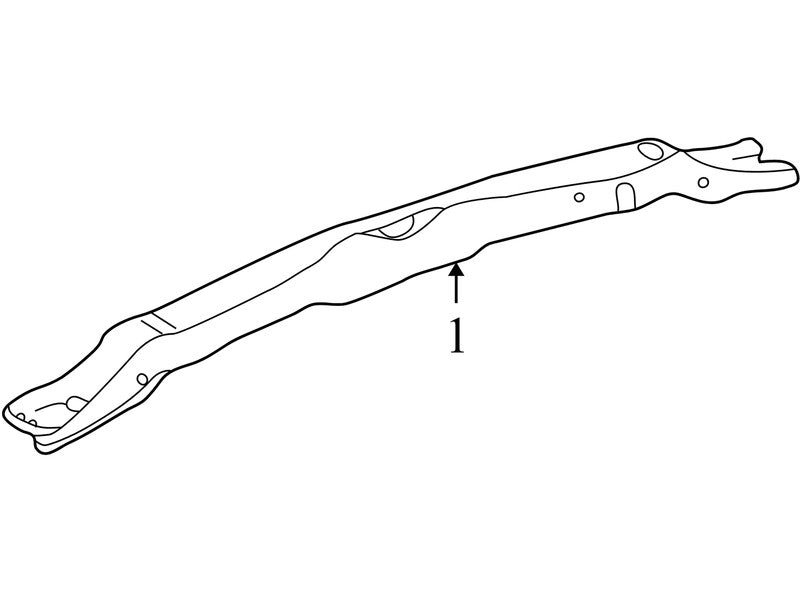 55275686AC 2002-2005 Dodge Ram 2500 Radiator Support Tie Bar Used OEM 55275686AC 