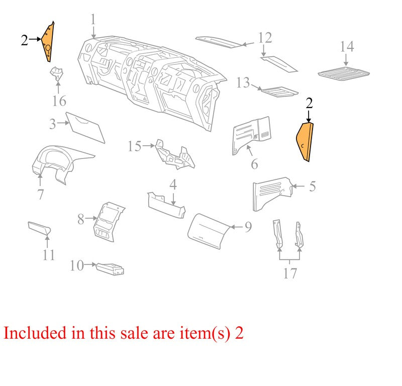 4L3Z1504480AAA 4L341504480 2004-2008 Ford F-150 Instrument Panel Right (Passenger) Side Cover