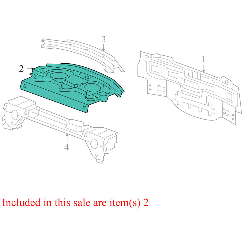 15141443 2005-2010 Pontiac G6 Rear Package Tray Trim Panel Used OEM 15141443