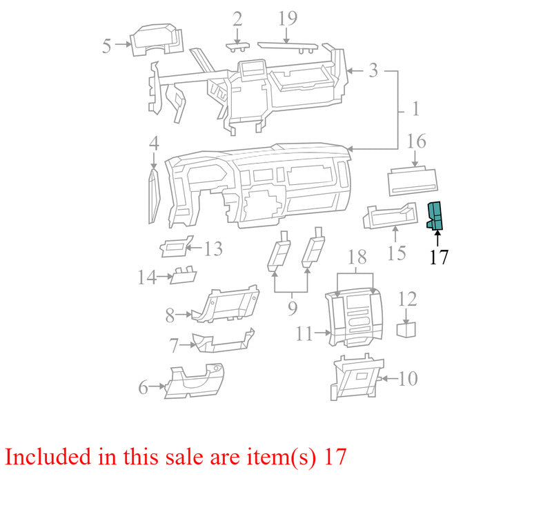 596406C1J8 2009-2010 Dodge Ram Front Left Dashboard Air Vent Assembly Used 1NL911J8AA OEM