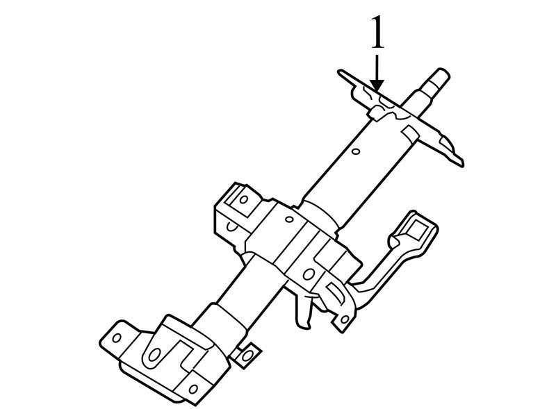 563101D300 2007-2012 Kia Rondo Steering Column Assembly Used OEM 563101D300