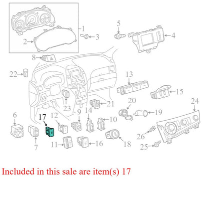 849880T011 2011-2014 Toyota Sienna Stability Control Switch Used OEM 849880T011