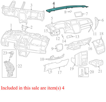 1SE86HL9AD 2011-13 Chrysler Town &amp; Country Dashboard Air Vent Trim Used 1SE86HL9AD OEM