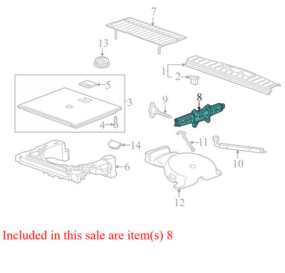 23174008 2010-2107 Chevrolet Equinox Emergency Jack Assembly Used OEM 13500018