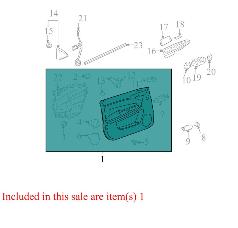 15929427 2006-2011Chevrolet Impala Driver FL Door Interior Trim Panel Used OEM 19121268