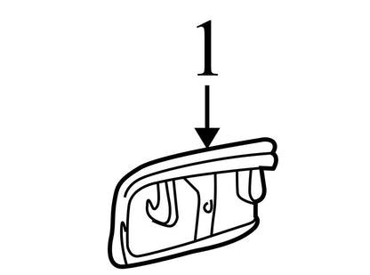 15672123 1998-2005 Chevrolet Blazer Driver Rear RL Exterior Door Handle Used OEM 15672123