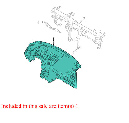 68200JM00A 2008-2015 Nissan Rogue Dashboard Assembly Used OEM 27800JM000