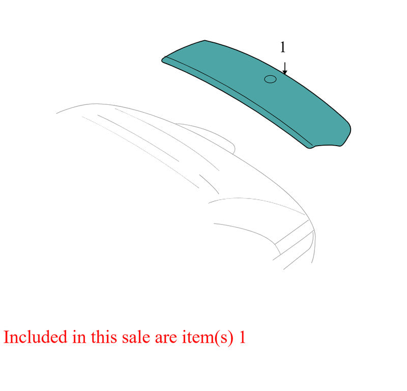 8T437841602 2007-2011 Ford Edge, MKX Rear Spoiler Used 8T437841602 OEM *dmg*