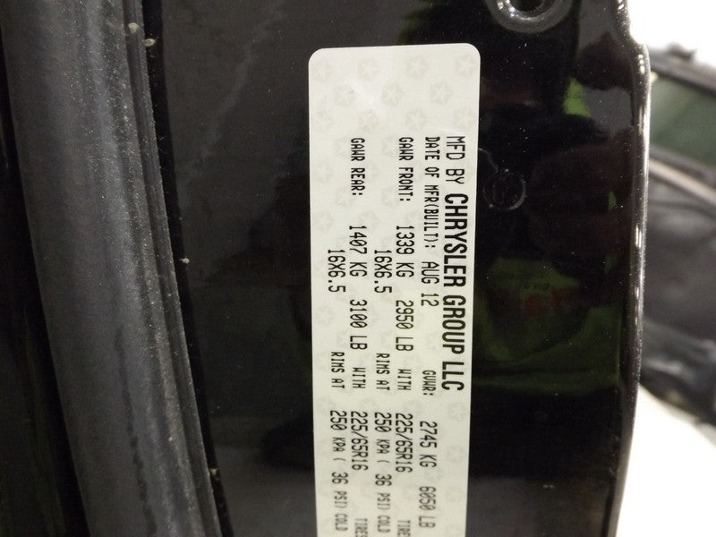 4894916AB 2011-2016 Chrysler Town &amp; Country Driver FL Door Shell Used 4894916AB OEM