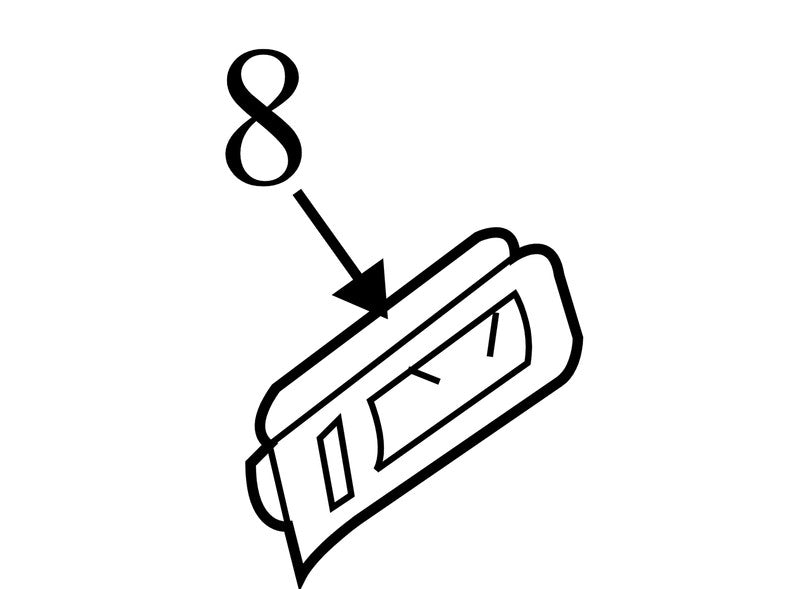 8L8Z7822600AA  2008-2012 Ford Escape Driver FL Interior Door Handle Used OEM 8L8Z7822600AA