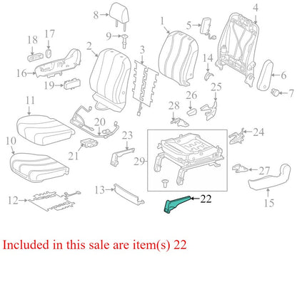 7114908010E0 7114908010E0 2011 Toyota Sienna FR Seat Track Cover Used OEM 7114908010E0