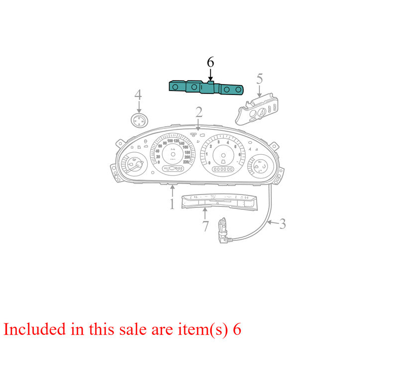 4685842AA 2001-2007 Chrysler Town &amp; Country Hazard Switch Assembly Used OEM 04685842AA