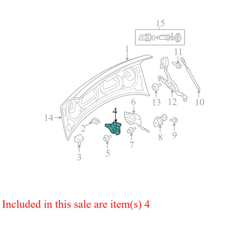 5056268AG 2008-2010 Dodge Charger Trunk Deck Lid Latch Used 5056268AG OEM