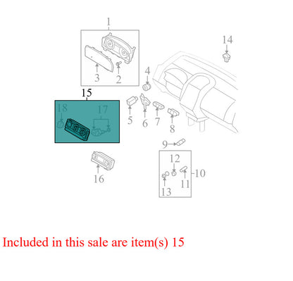 8T4319980AB 2007-2010 Ford Edge HVAC Temperature Control Panel Used 8T4319980AB OEM
