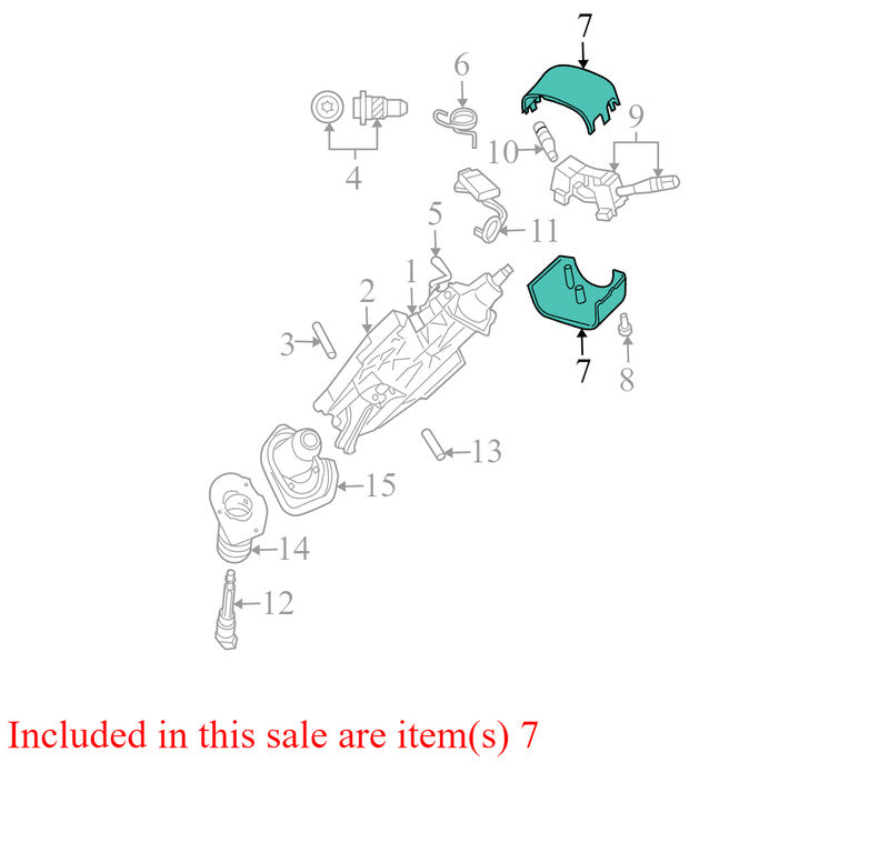 TV52XDVAD 2004-2008 Chrysler Pacifica Steering Column Shroud Used OEM OTV52TRMAD