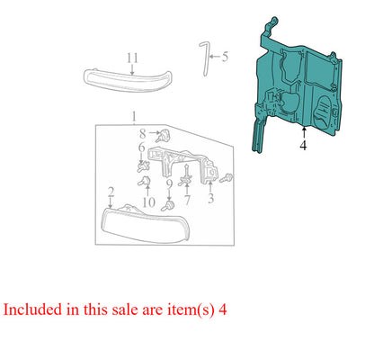 15750785 1999-2006 Chevrolet Silverado 1500 Driver FL Headlight Bracket Used OEM 15798919