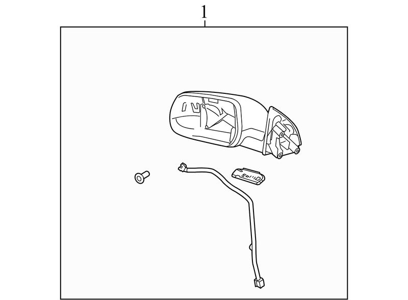 22818267 2010-2014 GMC Terrain Driver FL Door Mirror DL8 Used 22818267 OEM