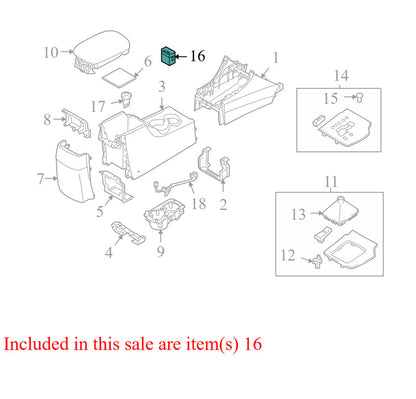 C100V0808040344 2009-2010 Hyundai Sonata Audio Auxiliary Jack Used C100V0808040344 OEM