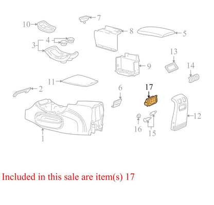 6L1Z19A164C 1999-2006 Expedition Rear HVAC Temperature / Audio Control Panel 6L1Z19A164C