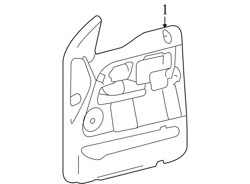 5L341823942 2004-2008 Ford F-150 Passenger Front Interior Door Panel Used OEM 6L3Z1523943DAA