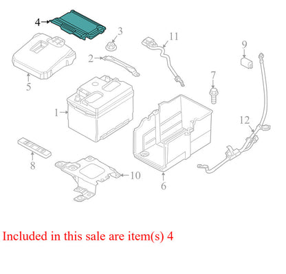 AM5110A659BB 2012-2014 Ford Focus Battery Tray 2.0L Used CV6Z10A659B OEM
