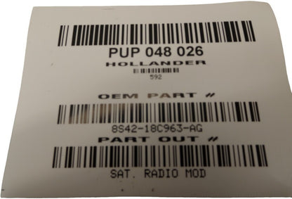 8S42-18C963-AG 2006-2010 Mercury Mountaineer Satellite Radio Module Used OEM 8S42-18C963-AG
