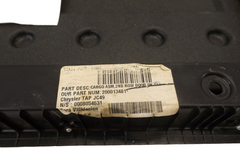 1BZ53XDVAC 2009-2010 Dodge Journey Driver Rear RL 2nd Row Storage Bin Cover Used OEM