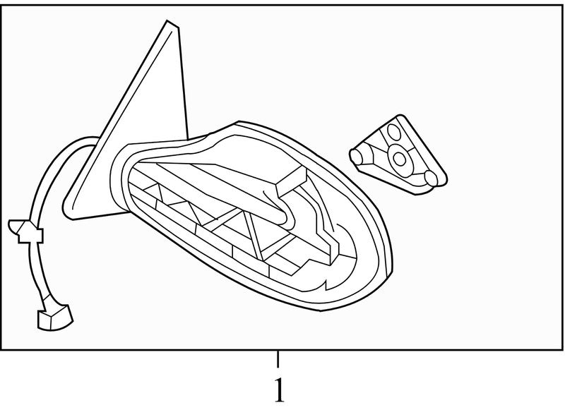 96302ZN56E 2007-2012 Nissan Altima Driver LH Heated Power Door Mirror Used OEM 96302ZN56E 