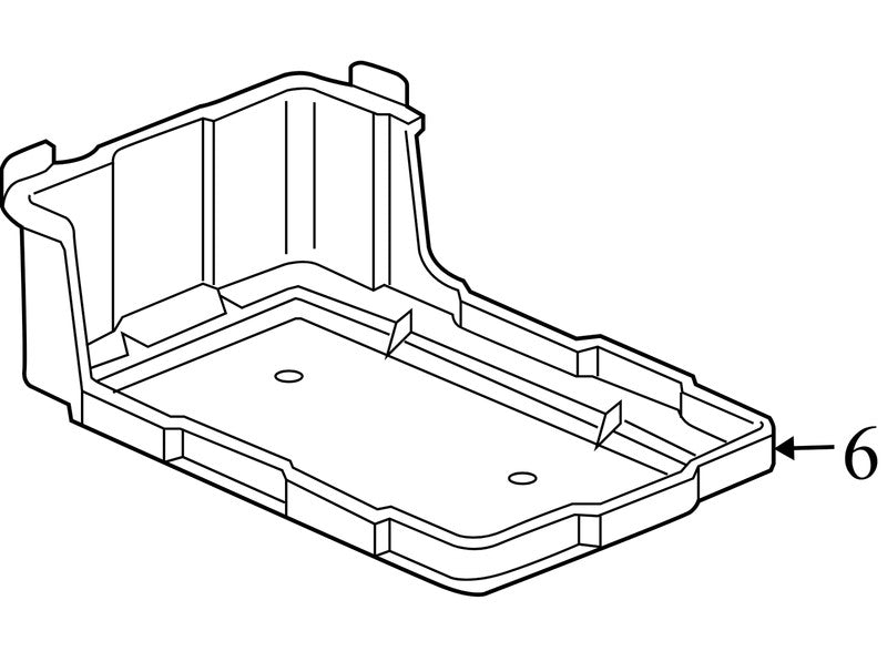 31521SDAA000 2003-2004 Honda Accord Battery Tray 2.4L Used 31521SDAA000 OEM