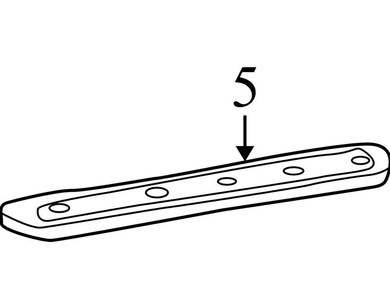 7W1J5413200AAW 2003-2011 Lincoln Town Car Driver FL Door Sill Plate Used 3W1Z5413208AAB OEM