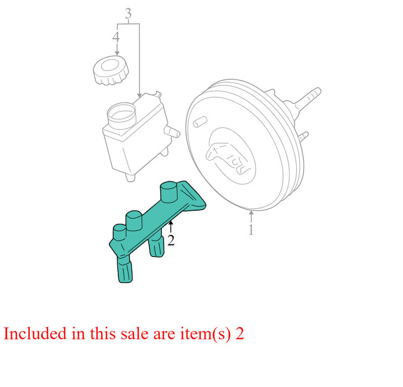 2L1Z2140DA 2003-2006 Ford Expedition Brake Master Cylinder W/ Reservoir Used OEM 2L1Z2140DA