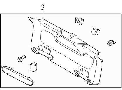BM51A40411AFW 2012-2014 Ford Focus Rear Lower Liftgate Trim Used CV6Z5840704AA OEM