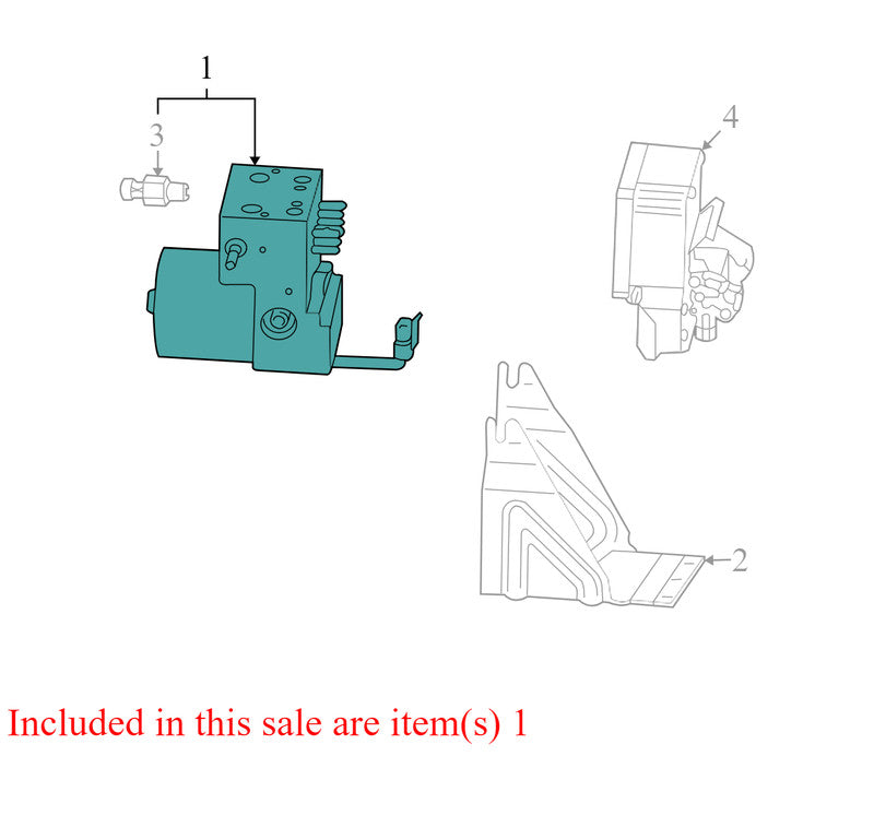 18045489 2004-2009 Cadillac SRX ABS Anti-Lock Pump &amp; Motor Assembly Used 89060233 OEM