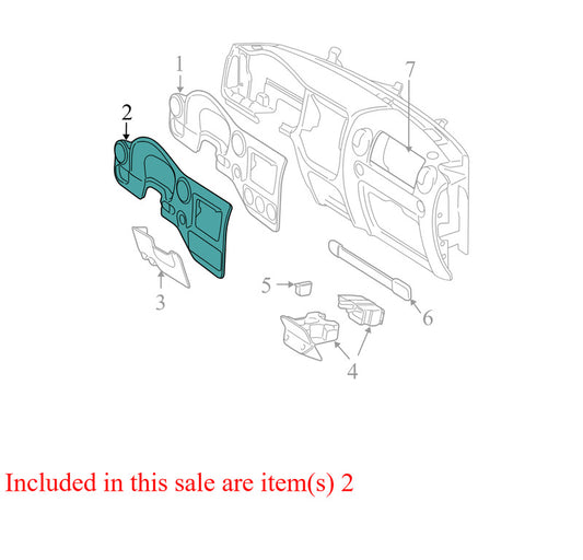 2L1Z78044D70SAA 2003-2006 Ford Expedition Instrument Cluster Bezel Used 2L1Z78044D70SAA OEM
